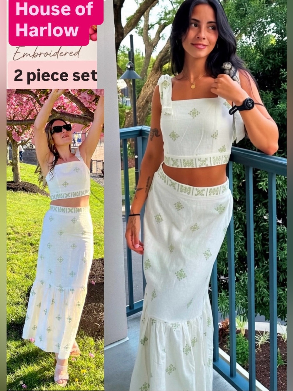 VIRAL NEW SET HOUSE OF HOUSE EMBROIDERED SKIRT AND TOP
🚨FIRM PRICE NO DISCOUNT